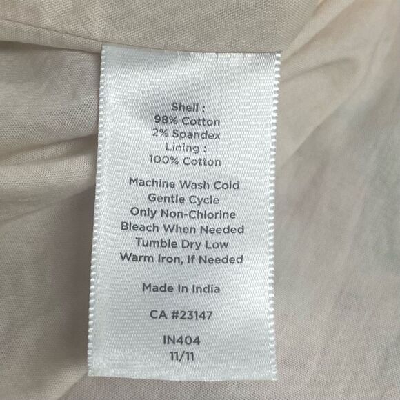 TALBOTS Women’s Ivory Floral Pleated Print Shift Dress Size 16W SEE‎ DESCRIPTION - Picture 12 of 12